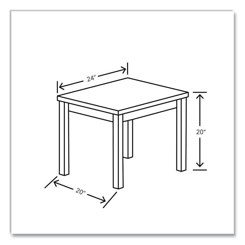HON 80000 Laminate Occasional End Table, Rectangular, 24w x 20d x 20h, Kingswood Walnut (HON80193LKI1) Each