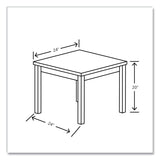 HON 80000 Series Laminate Occasional Corner Table, 24d x 24w x 20h, Kingswood Walnut (HON80192LKI1) Each