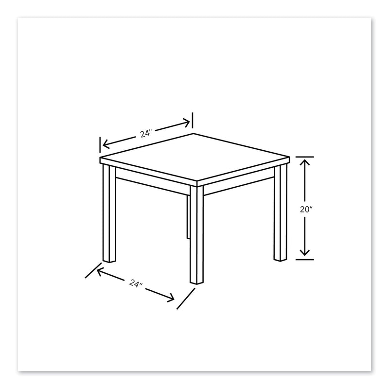 HON 80000 Series Laminate Occasional Corner Table, 24w x 24d x 20h, Pinnacle (HON80192PINC) Each