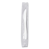 Solo Regal Mediumweight Cutlery, Individually Wrapped, Knife, Plastic, White, 1,000/Carton (SCCMOW20007) Case of 1000