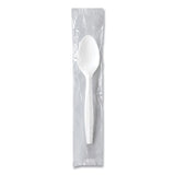 Solo Regal Mediumweight Cutlery, Individually Wrapped, Spoon, Plastic, White, 1,000/Carton (SCCMOW30007) Case of 1000