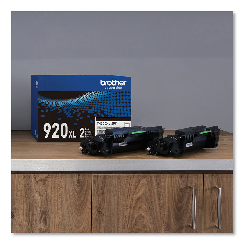 Brother TN920XL2PK High-Yield Toner, 12,000 Page-Yield, Black, 2/Pack (BRTTN920XL2PK) Each