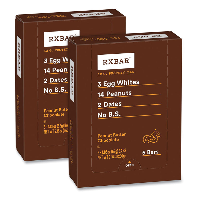 Kellogg's Adult Bars, Peanut Butter Chocolate, 1.83 oz Bar, 5 Bars/Pack, 2 Packs/Carton (GRR60000770) Case of 2