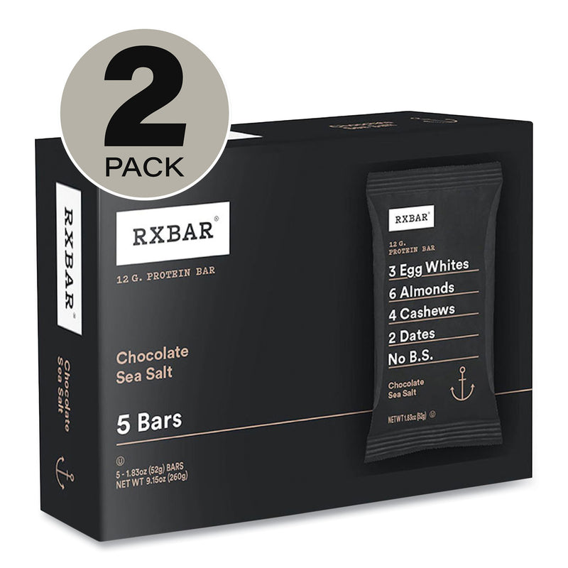 Kellogg's Adult Bars, Chocolate Sea Salt, 1.83 oz Bar, 5 Bars/Box, 2 Boxes/Carton (GRR60000742) Case of 2