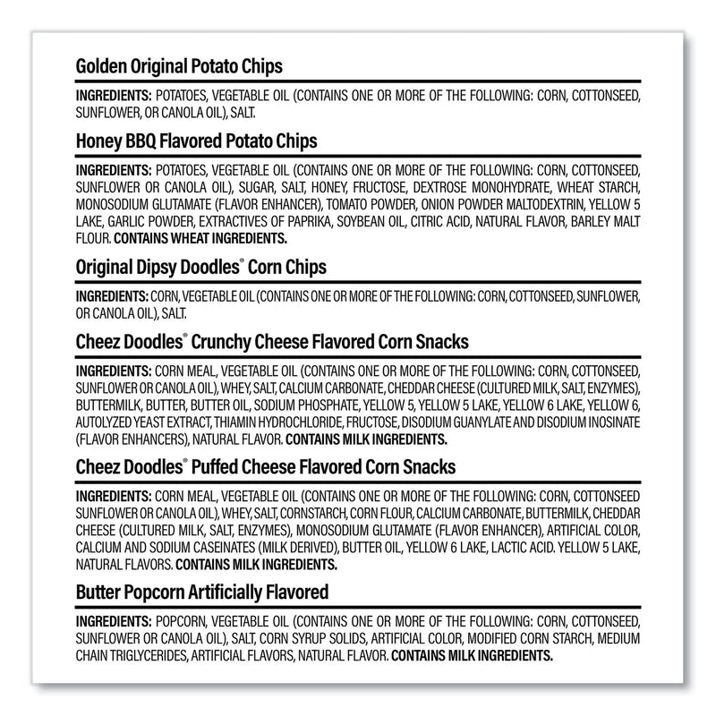 Wise Grab and Snack Variety Pack, Assorted Flavors, 50/Pack (GRR22002063) Each