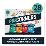 PopCorners Popped Corn Chips Snacks Variety Pack, Assorted Flavors, 1 oz Bag, 28/Pack (GRR22002179) Each