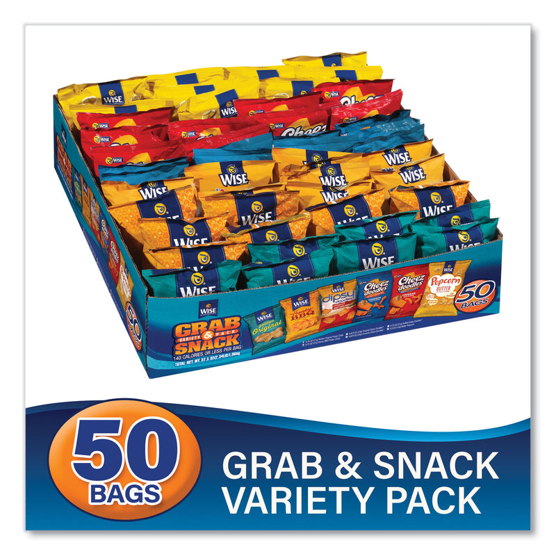Wise Grab and Snack Variety Pack, Assorted Flavors, 50/Pack (GRR22002063) Each