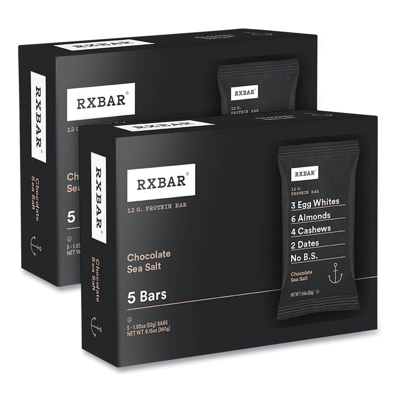 Kellogg's Adult Bars, Chocolate Sea Salt, 1.83 oz Bar, 5 Bars/Box, 2 Boxes/Carton (GRR60000742) Case of 2