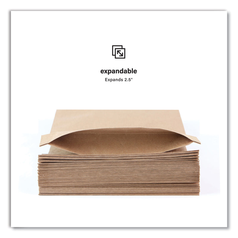 Elementree Expandable Mailer, Self-Adhesive Closure, 13.5 x 15.37 x 2.5, Kraft, 250/Carton (PRB01915) Case of 250