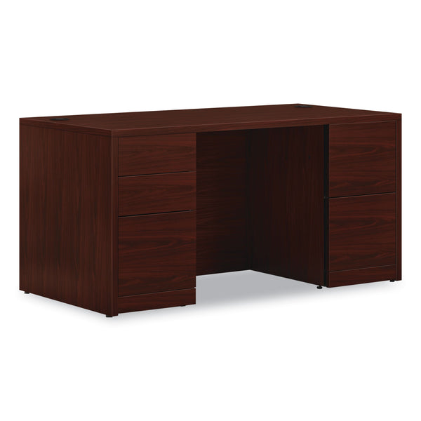 HON 10500 Series Double Pedestal Desk with Full Pedestals, 60" x 30" x 29.5", Mahogany (HON105892NN) Each