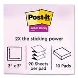 Post-it Pads in Summer Joy Collection Colors, 1.88" x 1.88", 90 Sheets/Pad, 8 Pads/Pack (MMM6228SSJOY) Pack of 8