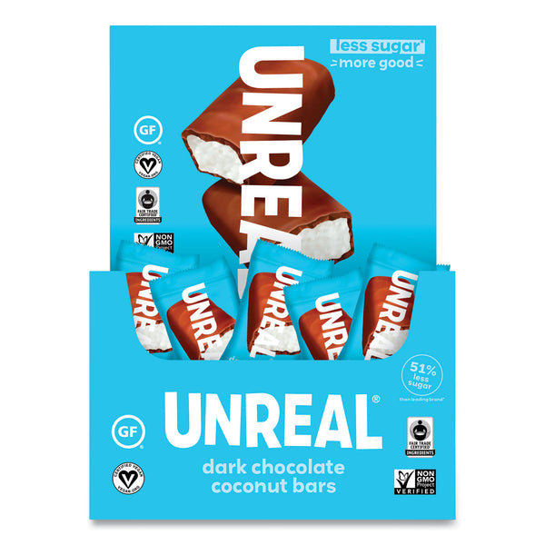 Unreal Dark Chocolate Coconut Bars, 0.53 oz, Individually Wrapped, 40/Pack (GRR22002087) Each