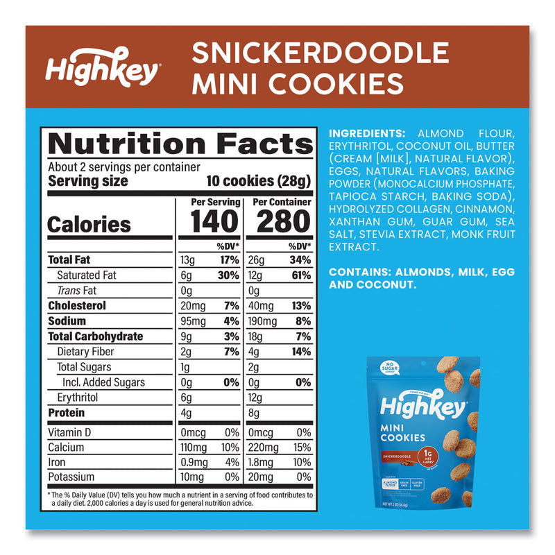 HighKey Variety Pack, Assorted Flavors, 2 oz Packet, 6/Carton (GRR60000274) Case of 6