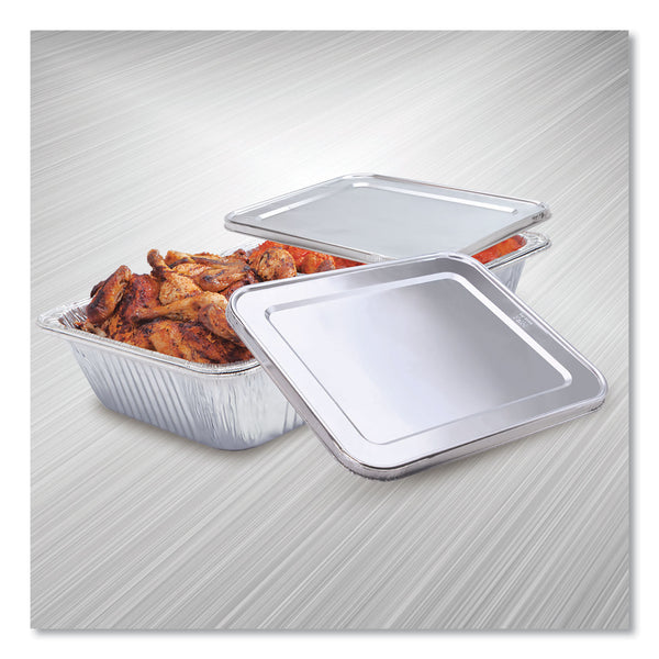 Handi-Foil Half Steam Table Pan Lids, Full Curl, 11.16 x 0.62 x 12.75, 100/Carton (HFA204930100FC) Case of 100