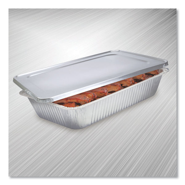 Handi-Foil Full Steam Table Pan Lid, Full Curl, 12.87 x 0,62 x 20.81, 50/Carton (HFA20504550FC) Case of 50