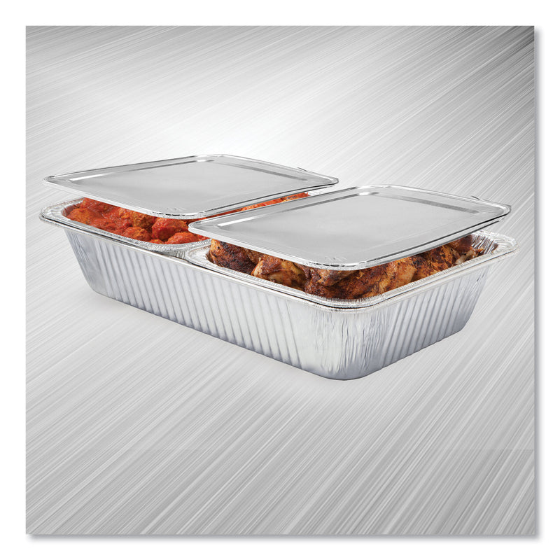 Handi-Foil Half Steam Table Pan Lids, Full Curl, 11.16 x 0.62 x 12.75, 100/Carton (HFA204930100FC) Case of 100