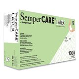 SemperCare Latex Examination Gloves, Cream, Small, 100/Box, 10 Boxes/Carton (SEZSCLT102) Case of 1000