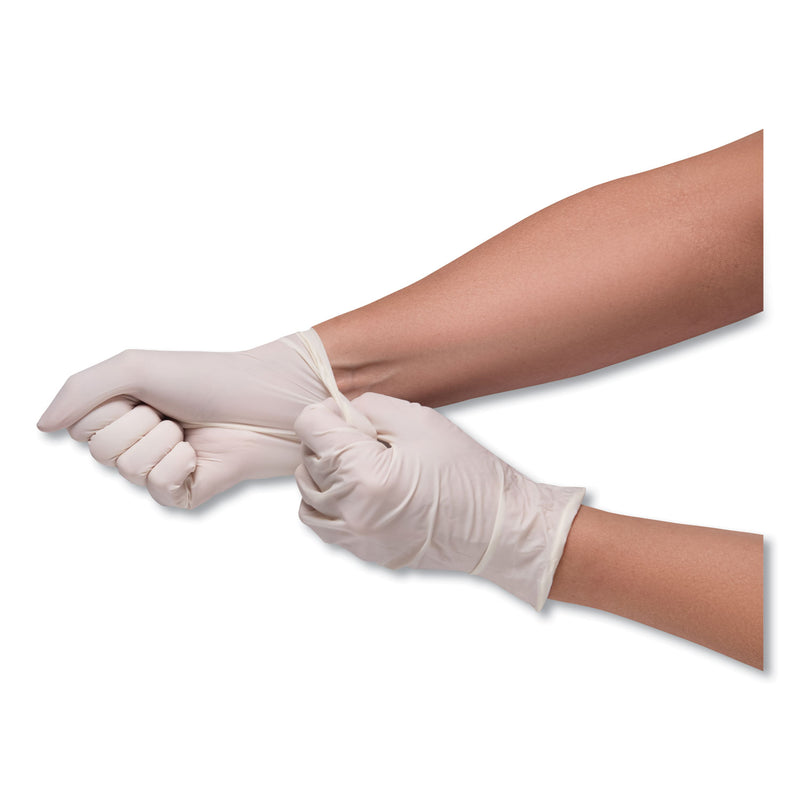 SemperCare Stretch Vinyl Examination Gloves, Cream, Medium, 100/Box, 10 Boxes/Carton (SEZSCVNP103) Case of 1000