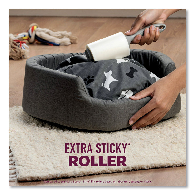 Scotch Brite Pet Hair Pickup Lint Roller, 70 Sheets/Roller, 2/Pack (MMM839RS70TP) Pack of 2