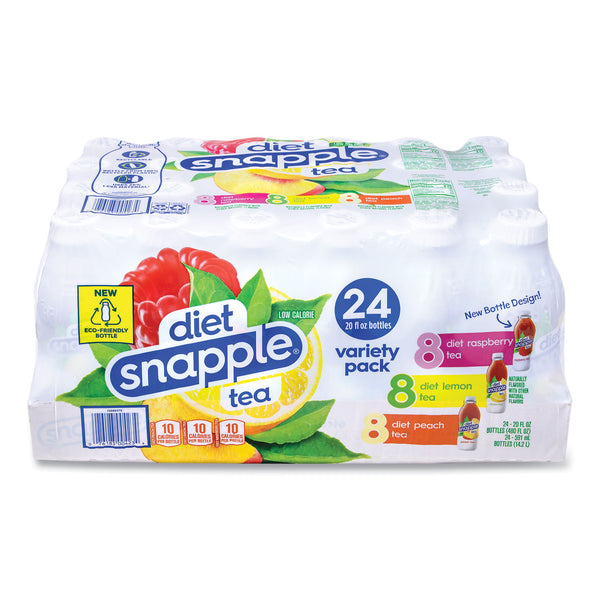 Snapple Ice Tea Variety Pack, Assorted Flavors, 20 oz Bottle, 24/Carton (GRR22002043) Case of 24