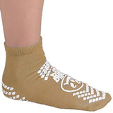 Pillow Paws® 360° Imprint Slipper Socks Unisex Adult X-Large All Around Tread Single Patient Use Tan (483417_CS) 48/CS