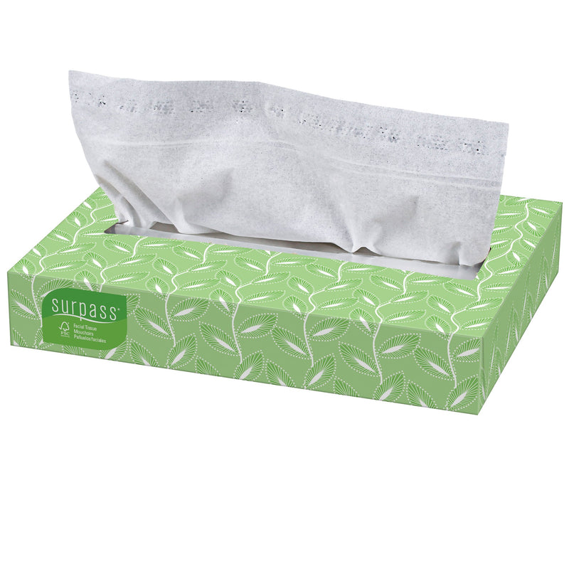 Surpass Facial Tissue White 8 X 8-2/5 Inch 125 Count (722119_BX) 1/BX