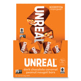 Unreal Dark Chocolate Caramel Peanut Nougat Bars, 0.67 oz Individually Wrapped, 40/Pack (GRR22002090) Each