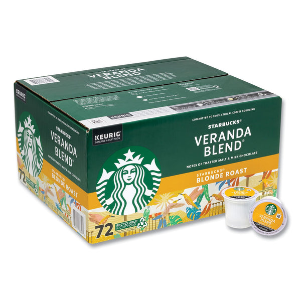 Starbucks Veranda Blend Coffee K-Cups, 72/Carton (GRR22002161) Case of 72