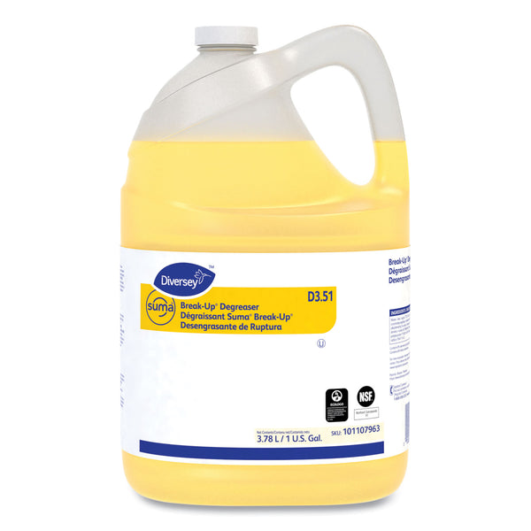 Diversey Suma Break-Up Degreaser D3.51, Characteristic Scent, 1 gal Bottle, 4/Carton (DVO101107963) Each