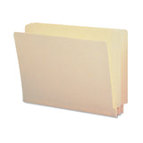 Smead™ End Tab Folders with Antimicrobial Product Protection, Straight Tabs, Letter Size, 0.75" Expansion, Manila, 100/Box (SMD24113)