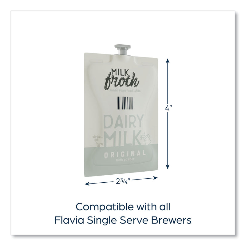 Flavia Dairy Milk Froth Powder Freshpack, Original, 0.46 oz Pouch, 72/Carton (LAV48002) Case of 72