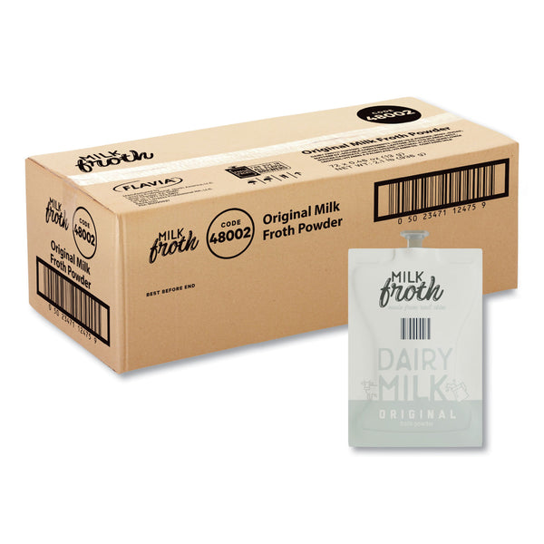 Flavia Dairy Milk Froth Powder Freshpack, Original, 0.46 oz Pouch, 72/Carton (LAV48002) Case of 72