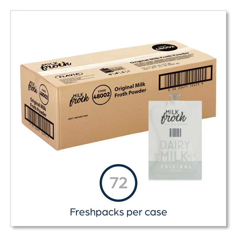 Flavia Dairy Milk Froth Powder Freshpack, Original, 0.46 oz Pouch, 72/Carton (LAV48002) Case of 72