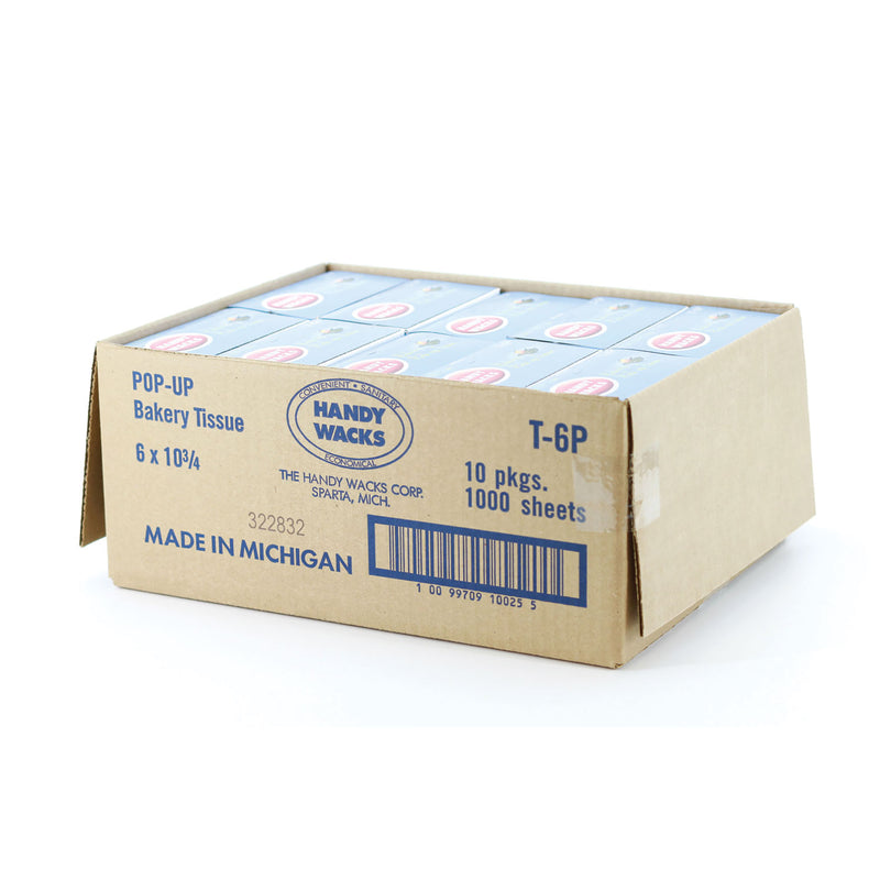 Handy Wacks Bakery Pick-up Tissue, 10.75 x 6, 1,000/Box, 10 Boxes/Carton (HWAT6P) Each