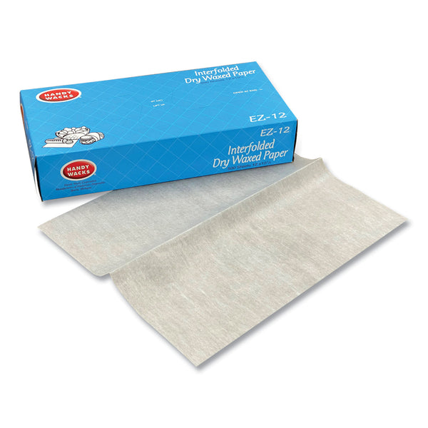 Handy Wacks Interfolded Dry Waxed Paper, 10.75 x 12, 500 Box, 12 Boxes/Carton (HWAEZ12) Each
