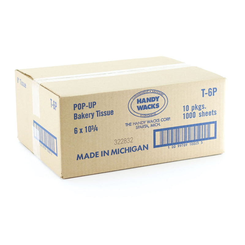 Handy Wacks Bakery Pick-up Tissue, 10.75 x 6, 1,000/Box, 10 Boxes/Carton (HWAT6P) Each