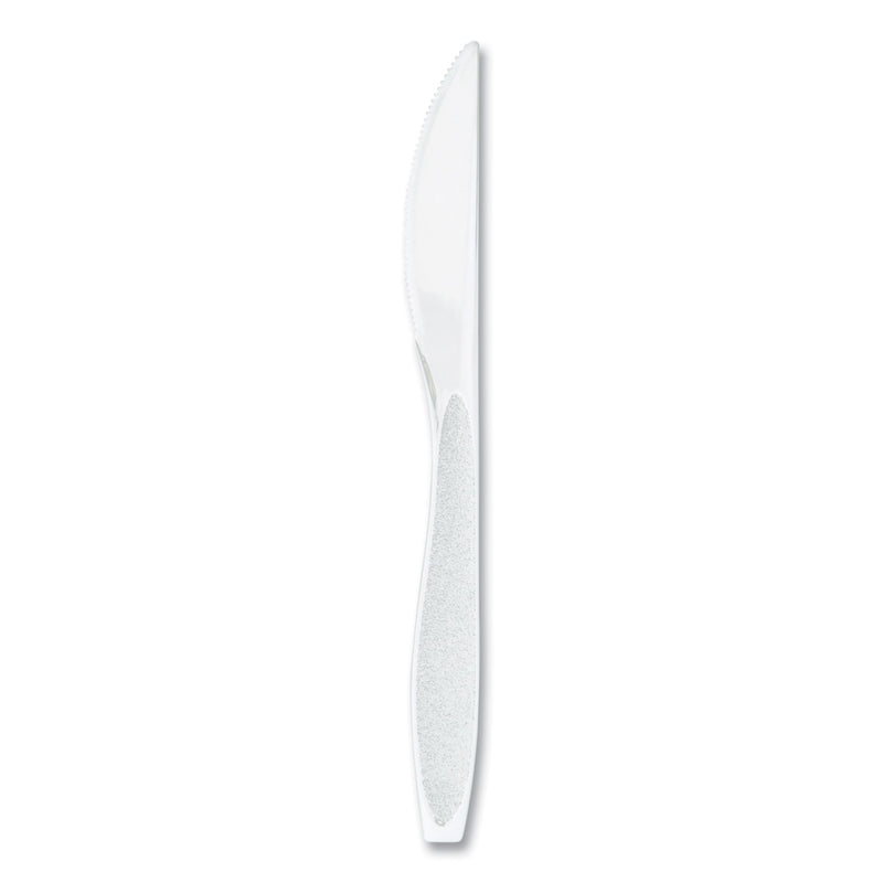 Solo Inc. Impress Heavyweight Full-Length Polystyrene Cutlery, Knife, White, 100/Box (SCCHSWKX0007BX) Box of 100