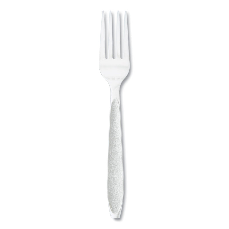 Solo Inc. Impress Heavyweight Full-Length Polystyrene Cutlery, Fork, White, 100/Box (SCCHSWFX0007BX) Box of 100