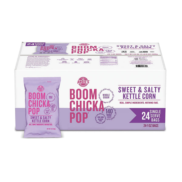 Angie's BOOMCHICKAPOP Popcorn, Sweet and Salty, 1 oz Bag, 24/Carton (OFXSN01213) Case of 24