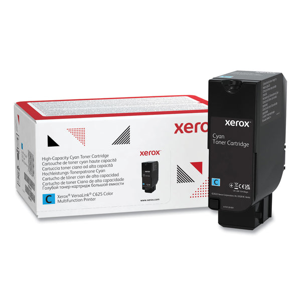 Xerox 006R04637 High-Yield Toner, 16,000 Page-Yield, Cyan (XER006R04637) Each