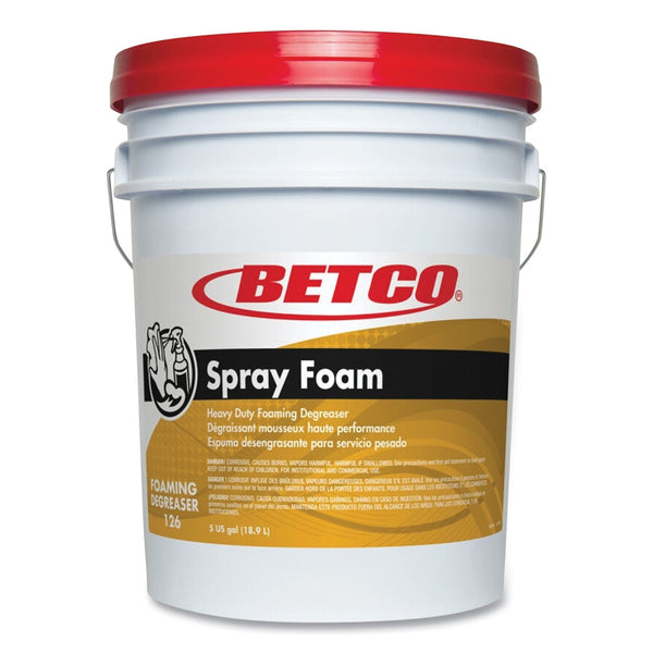 Betco® Spray Foam Degreaser, Unscented, 5 gal Pail (BET1260500) Each