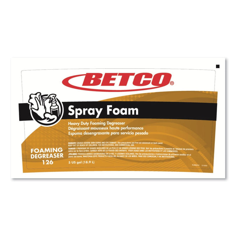 Betco® Spray Foam Degreaser, Unscented, 5 gal Pail (BET1260500) Each