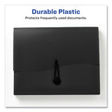 Avery Slide and View Expanding File, 6 Sections, Hook/Loop Closure, Letter Size, Black (AVE73542) Each