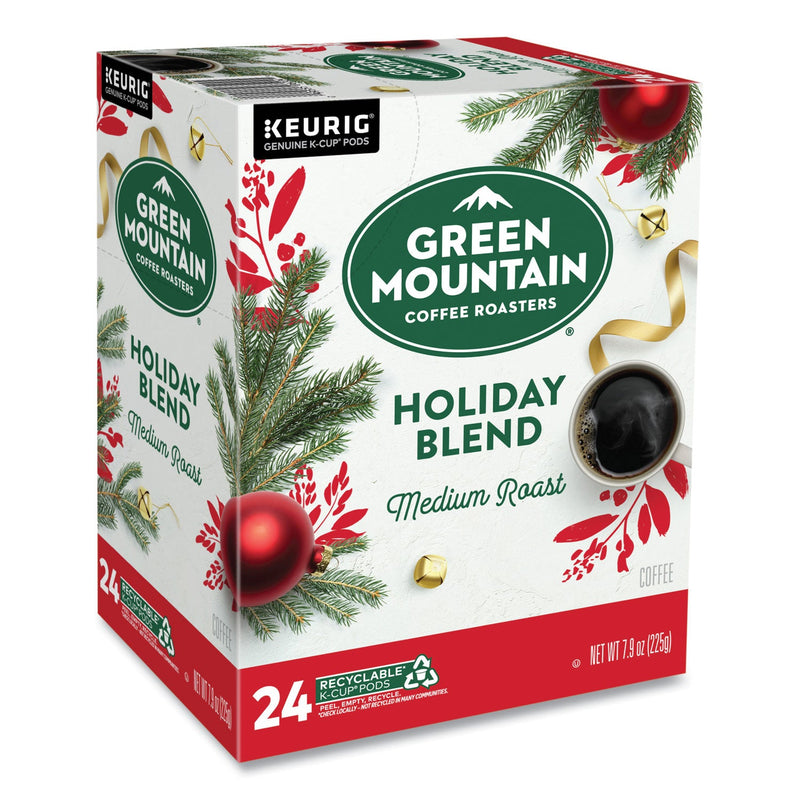 Green Mountain Coffee® Holiday Blend K-Cups, Medium Roast, 24/Box (GMT6204) Box of 24