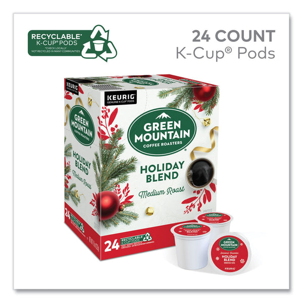 Green Mountain Coffee® Holiday Blend K-Cups, Medium Roast, 24/Box (GMT6204) Box of 24