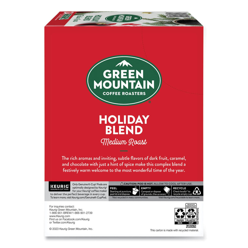 Green Mountain Coffee® Holiday Blend K-Cups, Medium Roast, 24/Box (GMT6204) Box of 24