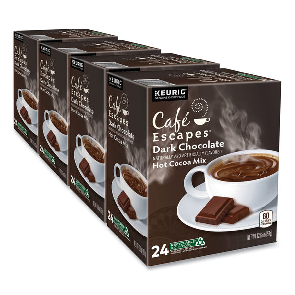 Café Escapes® Cafe Escapes Milk Chocolate Hot Cocoa K-Cups, 96/Carton (GMT6801CT) Case of 96