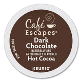 Café Escapes® Cafe Escapes Milk Chocolate Hot Cocoa K-Cups, 96/Carton (GMT6801CT) Case of 96