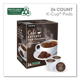 Café Escapes® Dark Chocolate Hot Cocoa K-Cups, 24/Box, 4 Box/Carton (GMT6802CT) Case of 96