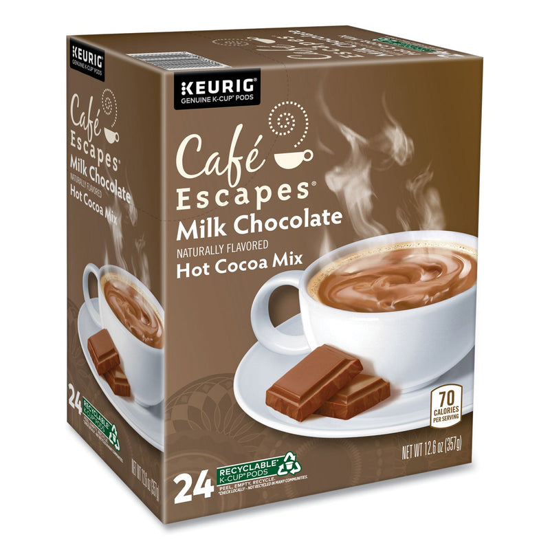 Café Escapes® Cafe Escapes Milk Chocolate Hot Cocoa K-Cups, 24/Box (GMT6801) Box of 24